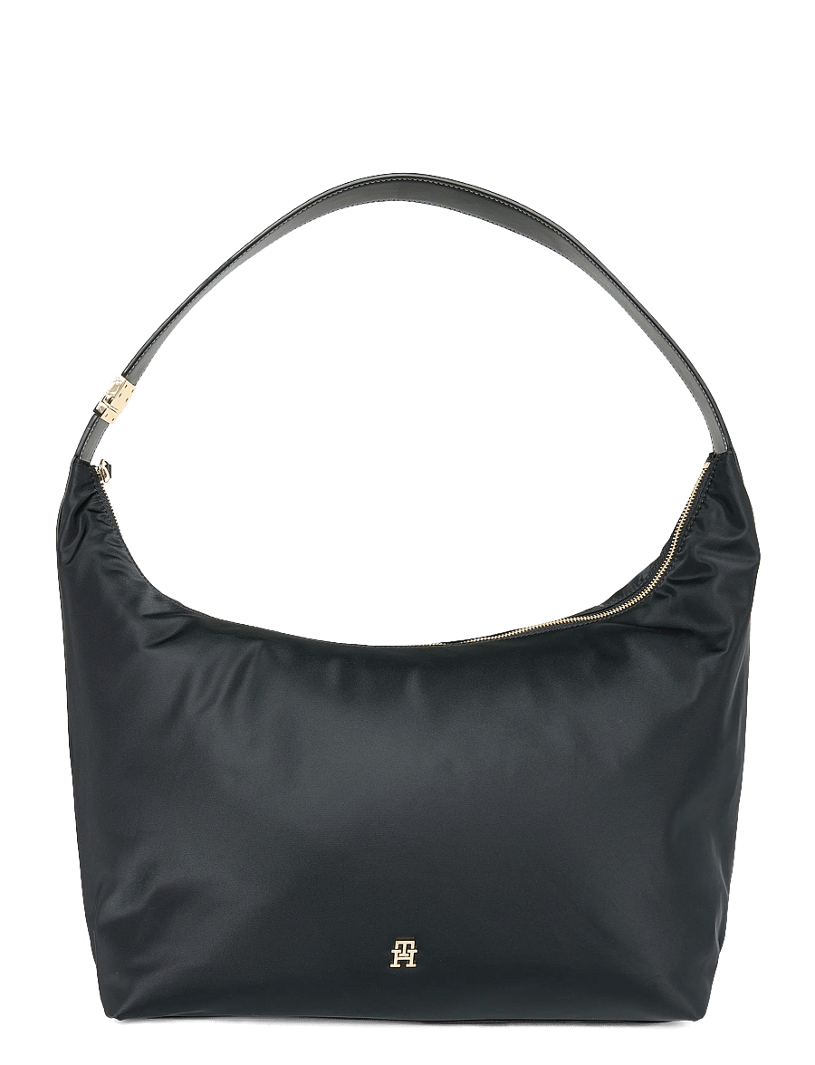 Tommy Hilfiger - TH GO LARGE HOBO NYLON - schultertaschen - black - 0