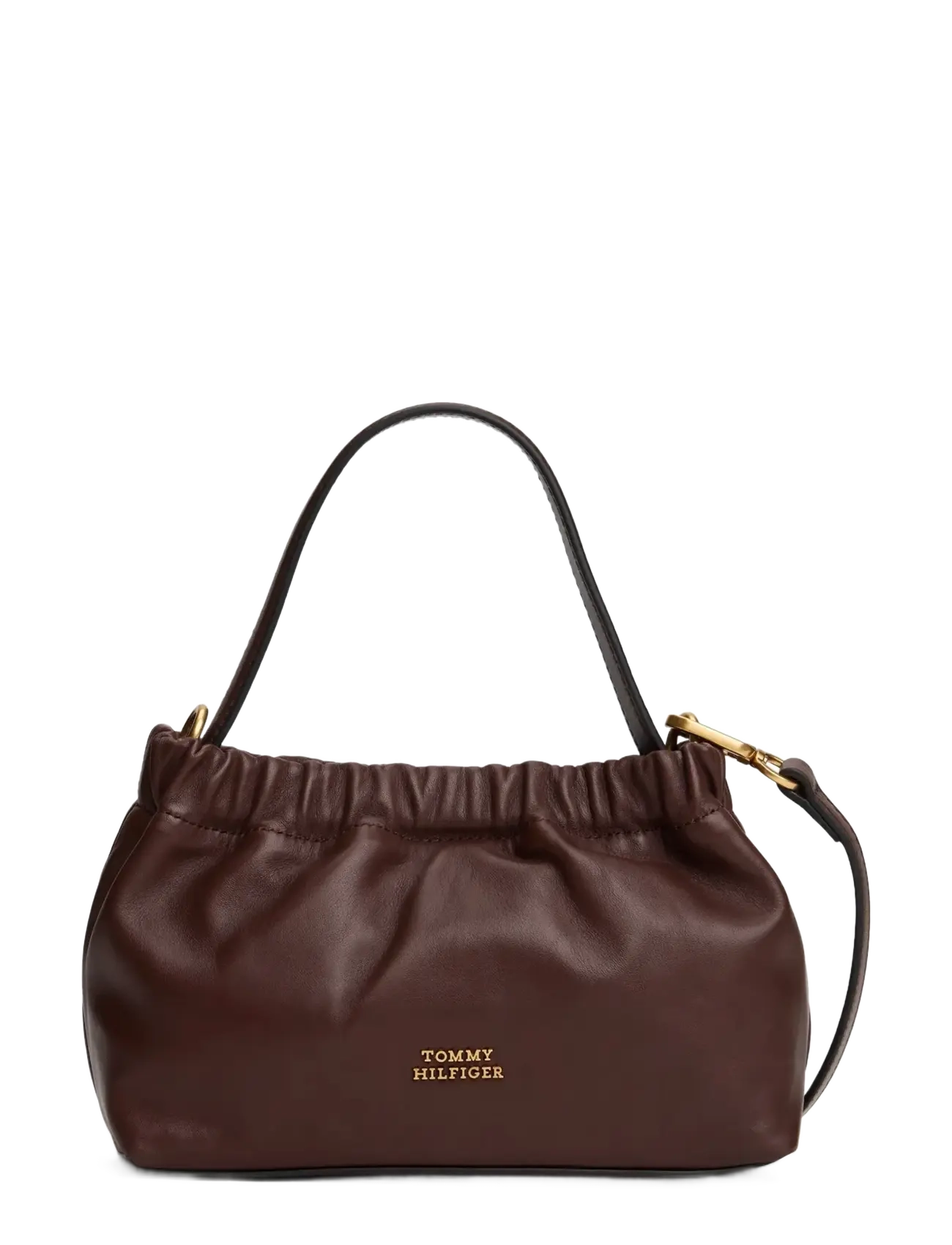 Tommy Hilfiger SOFT LEATHER MINI CROSSOVER - Tommy Hilfiger - RICH WALNUT / brown