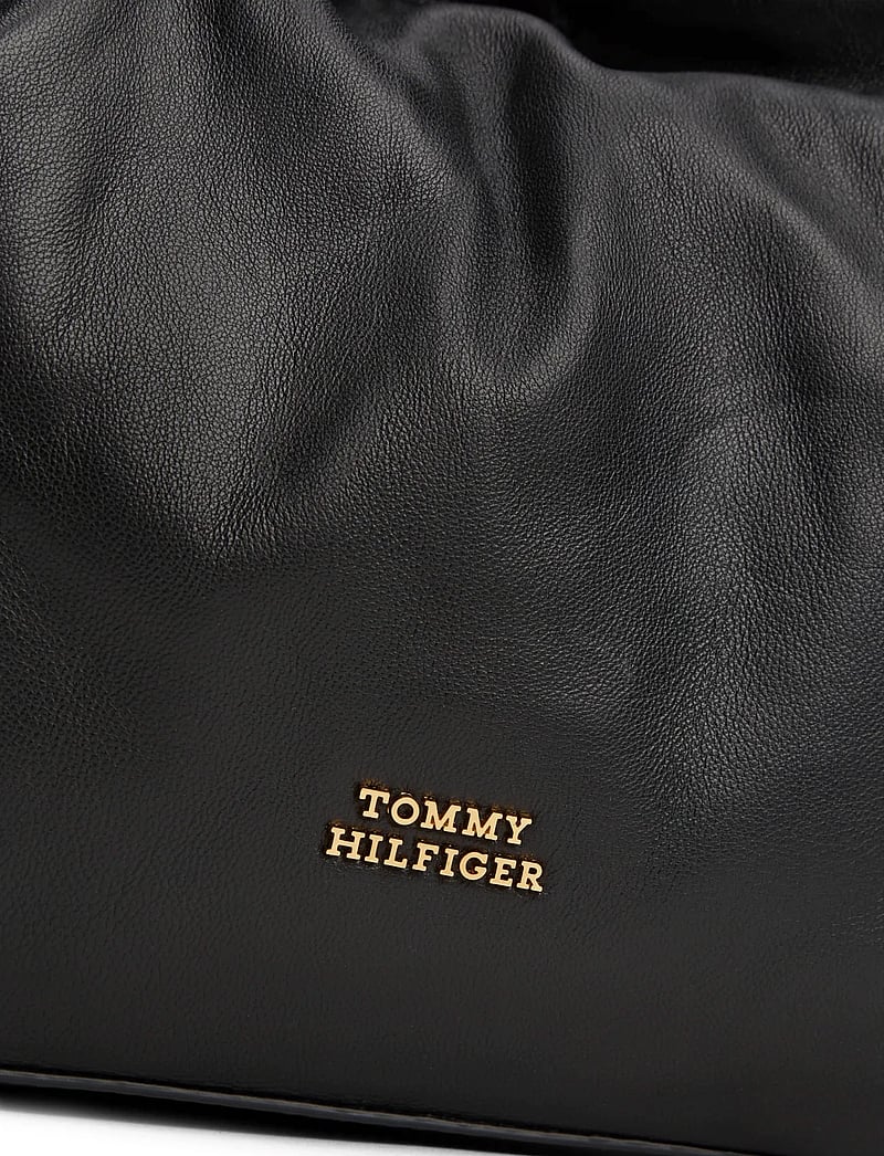 Tommy Hilfiger - SOFT LEATHER SHOULDER BAG - speciella tillfällen - black - 4
