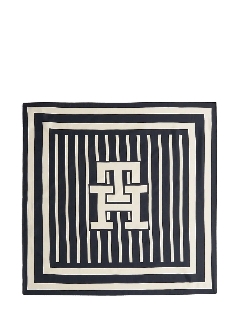 Tommy Hilfiger - TH ELEVATED CHIC SILK SQUARE - tynde tørklæder - space blue - 1