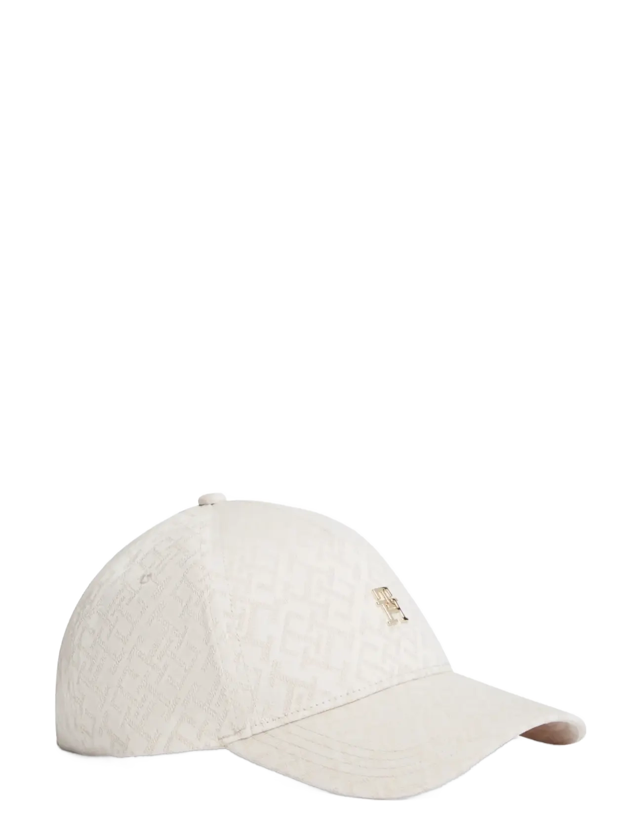 Tommy Hilfiger TH MONOGRAM JACQ CAP - Accessories - SUGARCANE / cream