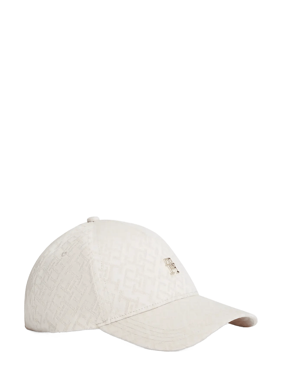 Tommy Hilfiger - TH MONOGRAM JACQ CAP - kasketter & caps - sugarcane - 0