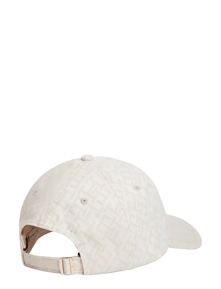 Tommy Hilfiger - TH MONOGRAM JACQ CAP - kasketter & caps - sugarcane - 1