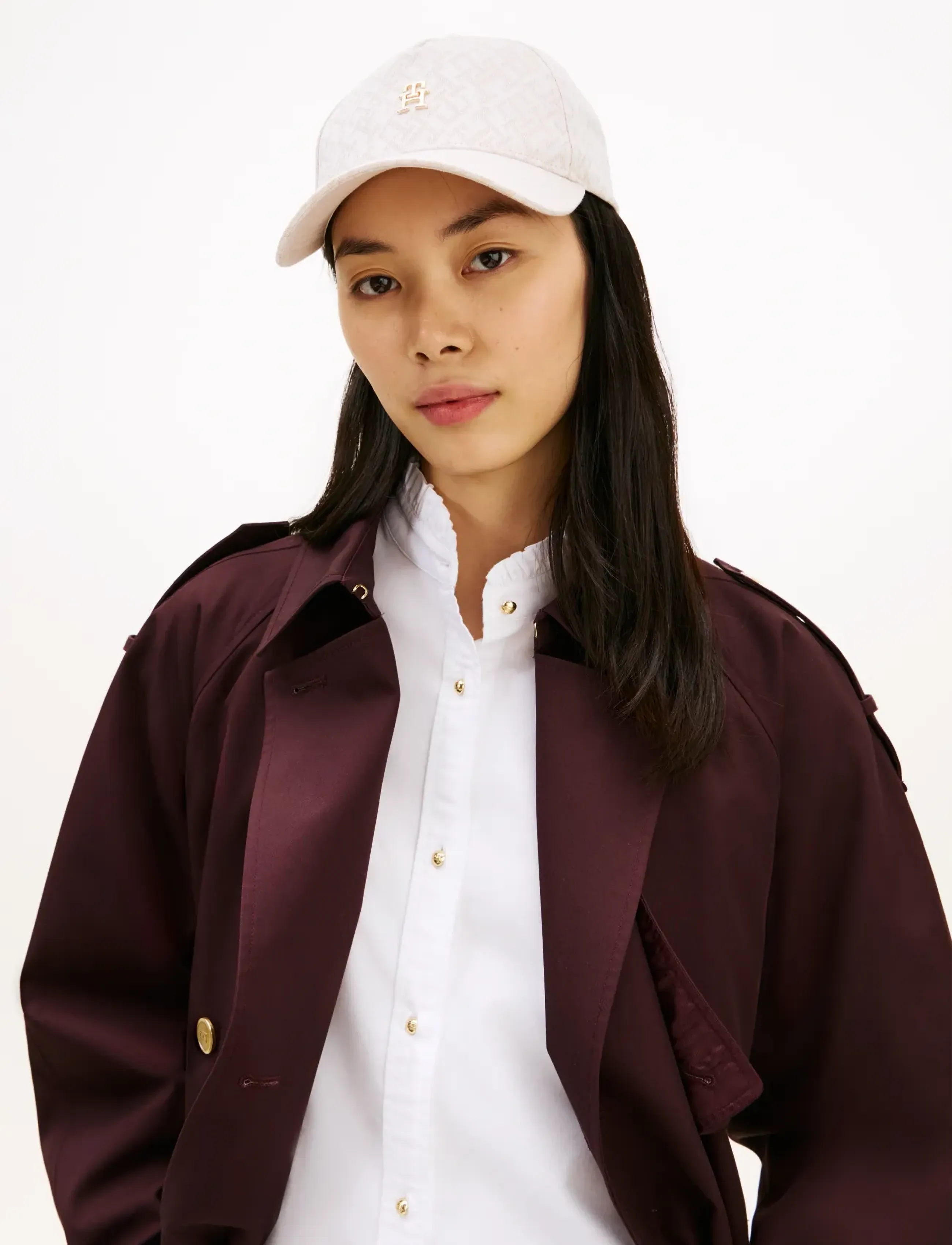 Tommy Hilfiger - TH MONOGRAM JACQ CAP - kasketter & caps - sugarcane - 3