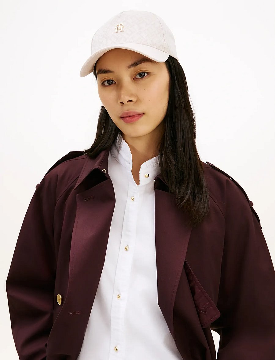 Tommy Hilfiger - TH MONOGRAM JACQ CAP - kasketter & caps - sugarcane - 3