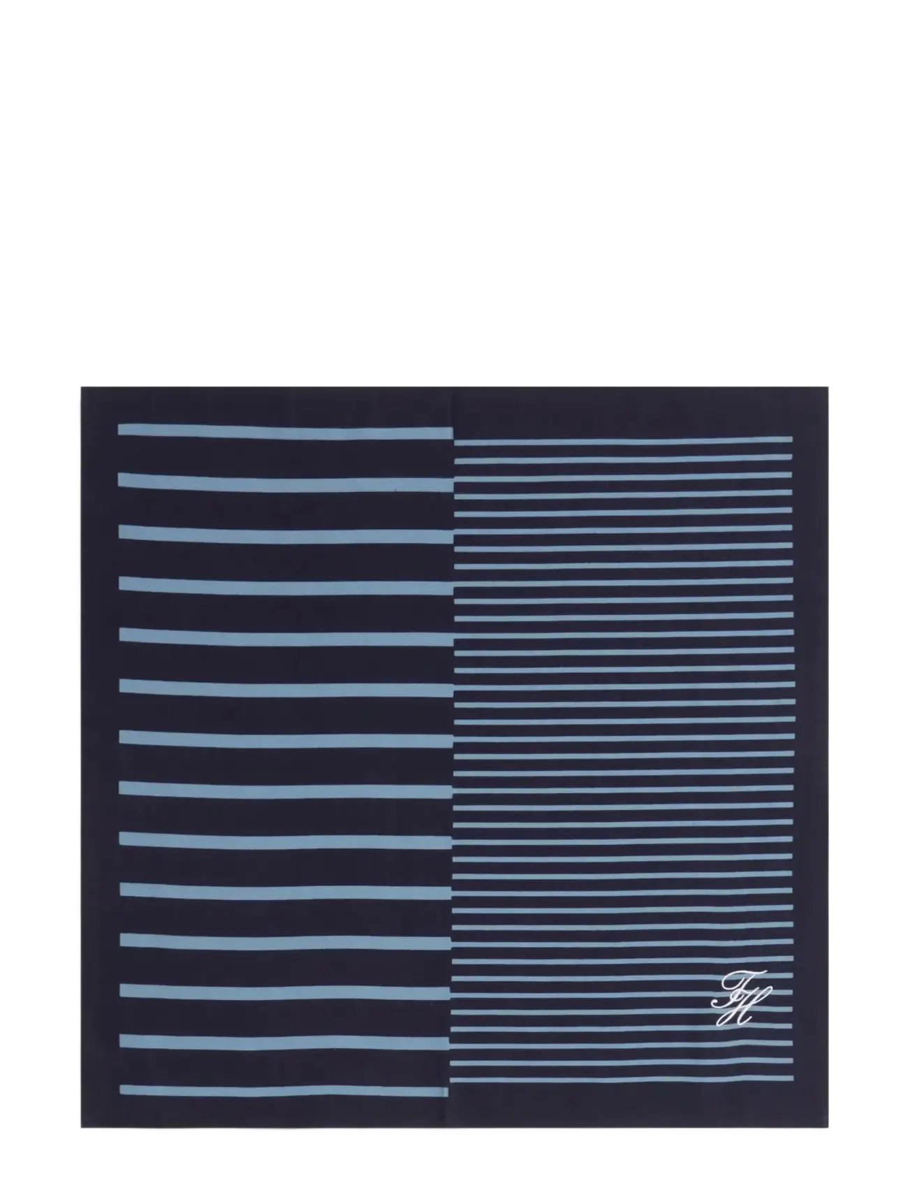 Tommy Hilfiger TH NAUTICAL SCRIPT COTTON SQUARE - Schals - SPACE BLUE / navy