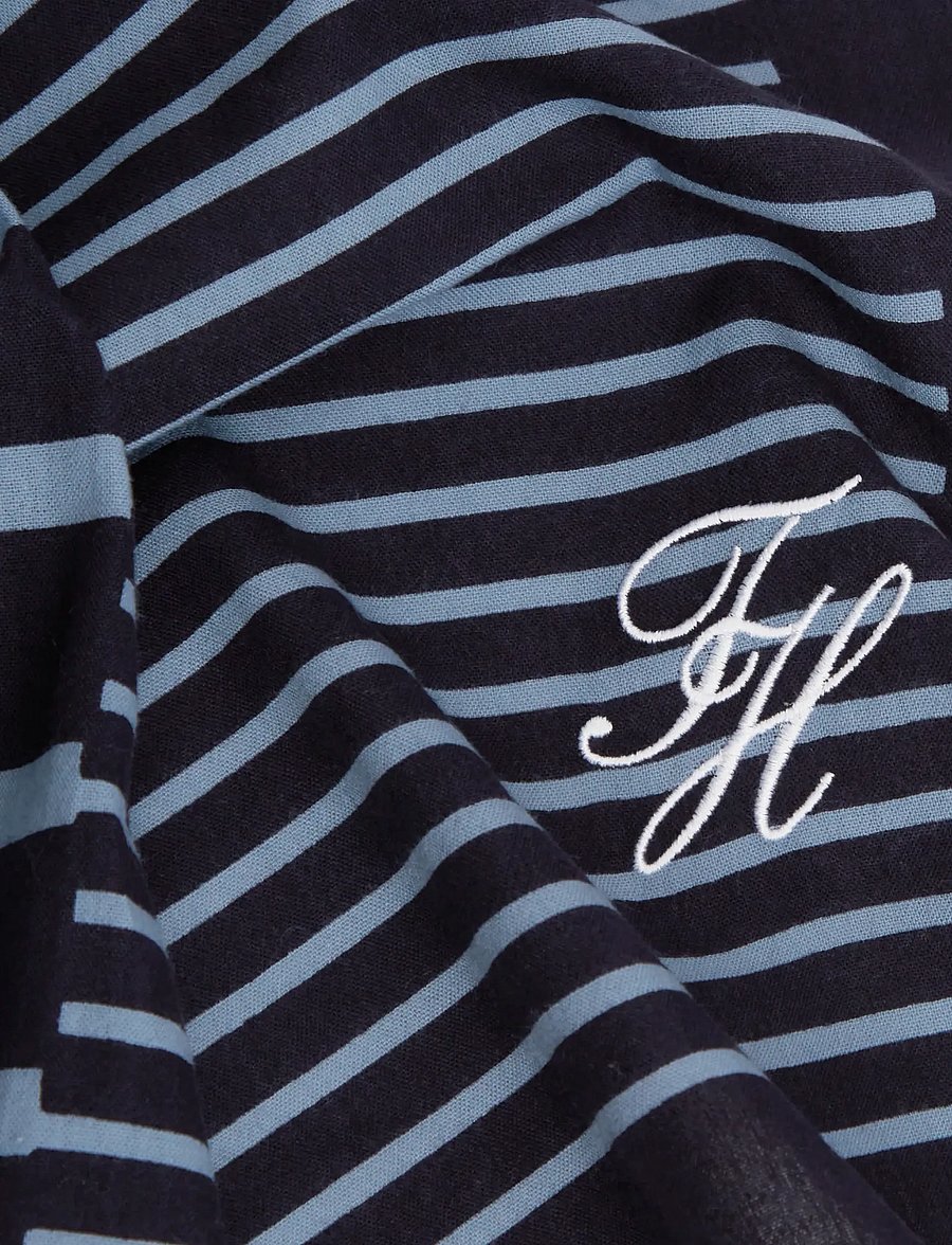 Tommy Hilfiger - TH NAUTICAL SCRIPT COTTON SQUARE - skarelės - space blue - 3