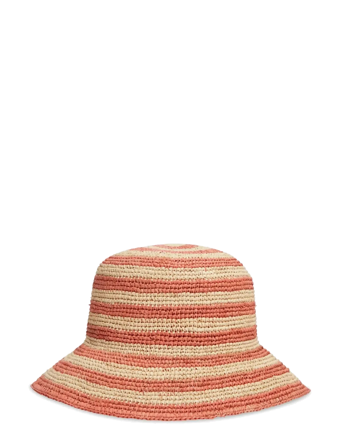 Tommy Hilfiger - TH SCRIPT STRIPED RAFFIA BUCKET - stråhatte - rose petal stripe - 1