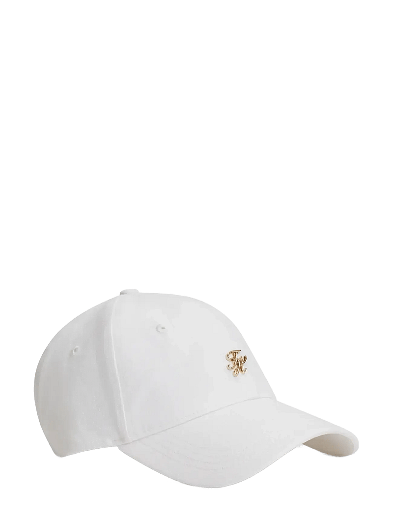 Tommy Hilfiger - TH SCRIPT LINEN CAP - kappen - optic white - 0