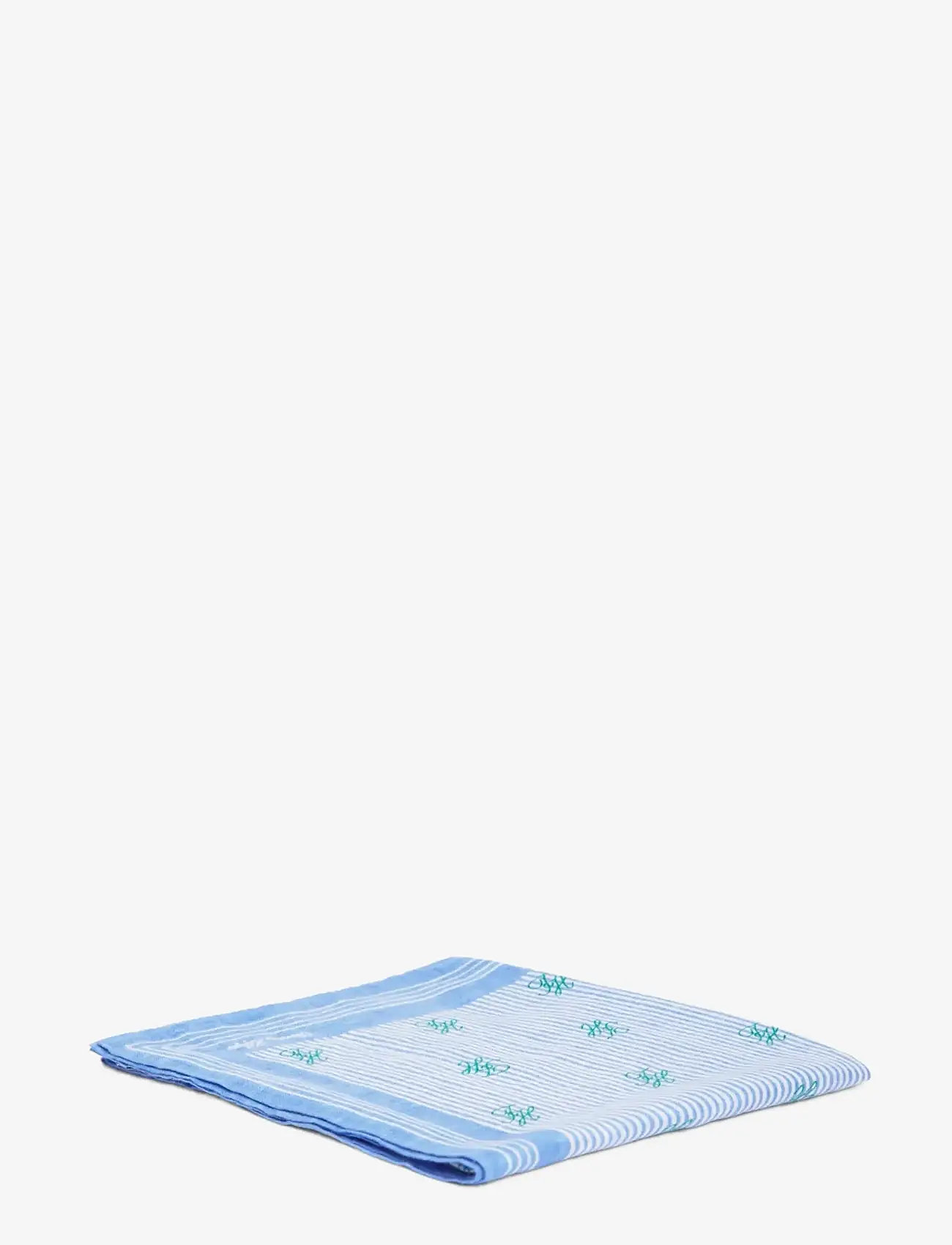 Tommy Hilfiger - TH SCRIPT MONOGRAM LINEN SQUARE - lightweight scarves - blue spell - 2