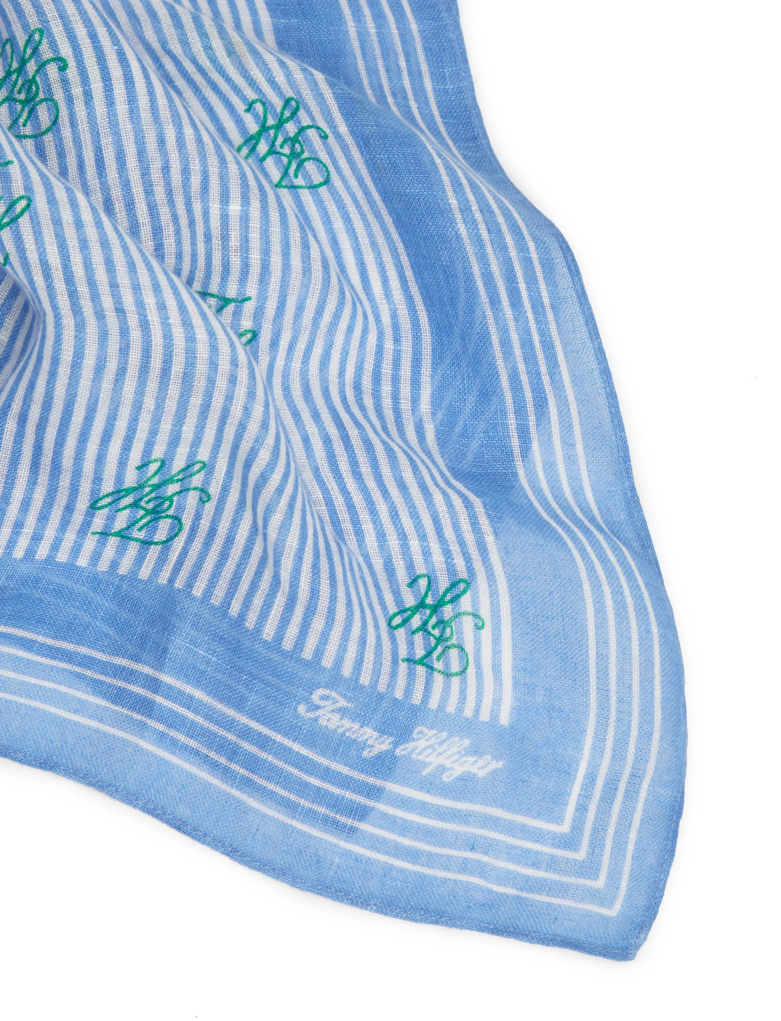 Tommy Hilfiger - TH SCRIPT MONOGRAM LINEN SQUARE - schals - blue spell - 3