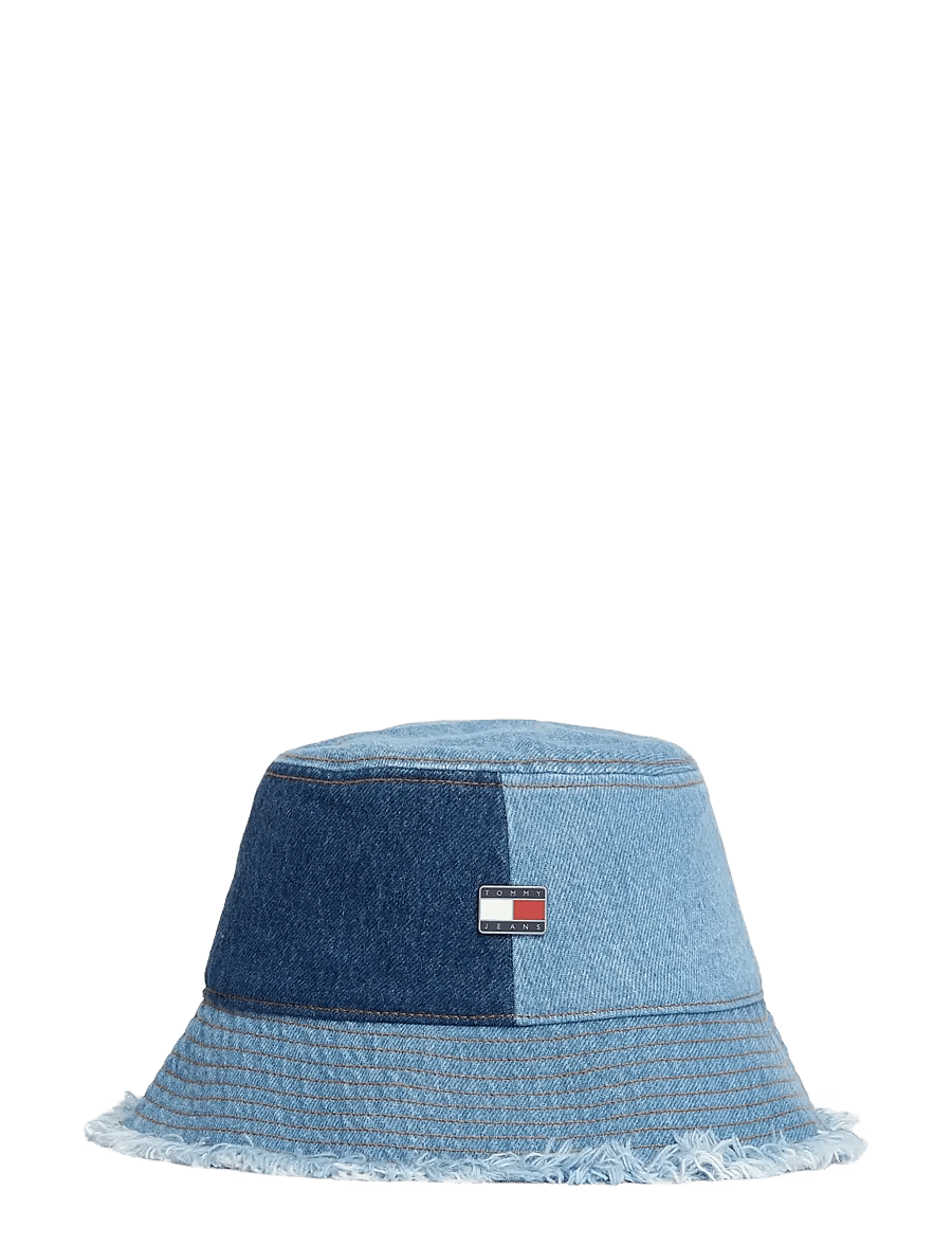 Tommy Hilfiger - TJW DENIM PATCHWORK BUCKET - anglerhüte - denim patch - 0