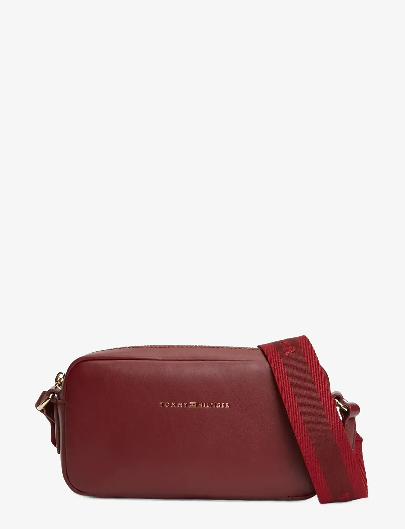 Tommy Hilfiger - TH ESSENTIAL CAMERA BAG - crossbody bags - velvet maroon - 1