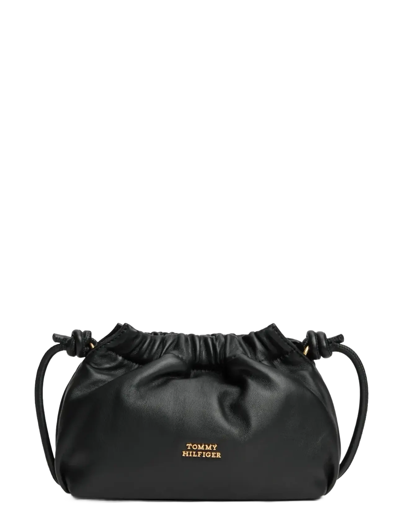 Tommy Hilfiger TH SOFT LEATHER CROSSOVER - Kotid - BLACK / black