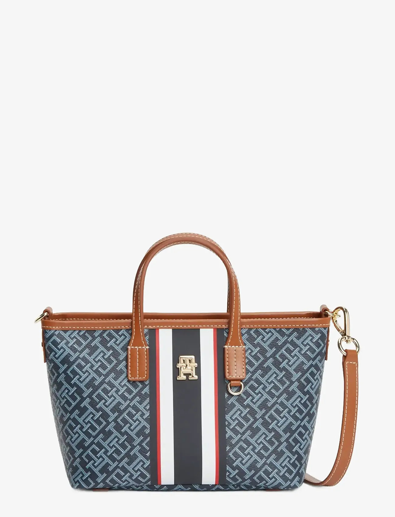Tommy Hilfiger - TH MONOPLAY MINI TOTE STRIPE LE - totes - blue mix - 1