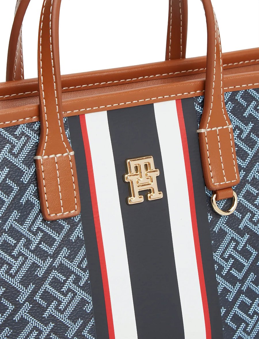 Tommy Hilfiger - TH MONOPLAY MINI TOTE STRIPE LE - tote bags - blue mix - 4