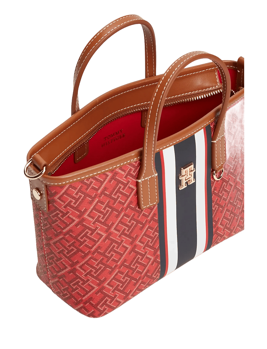 Tommy Hilfiger - TH MONOPLAY MINI TOTE STRIPE LE - kandekotid - red mix - 3