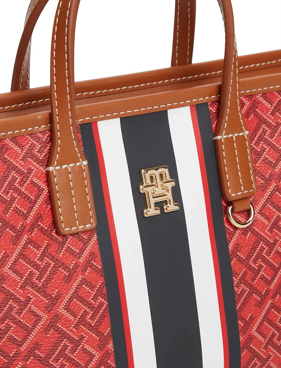 Tommy Hilfiger - TH MONOPLAY MINI TOTE STRIPE LE - kandekotid - red mix - 4