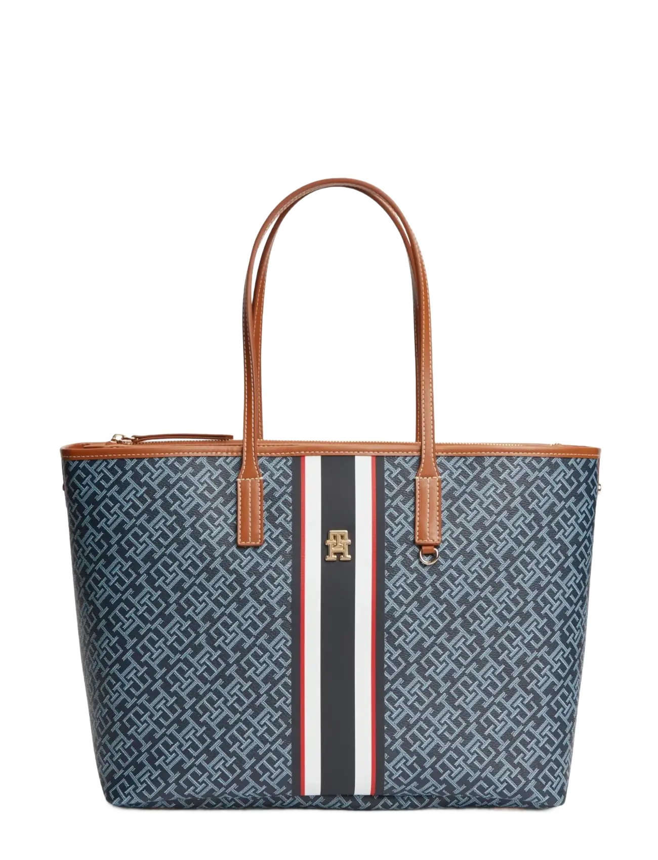 Tommy Hilfiger TH MONOPLAY TOTE STRIPE LE - Tasker - BLUE MIX / blue