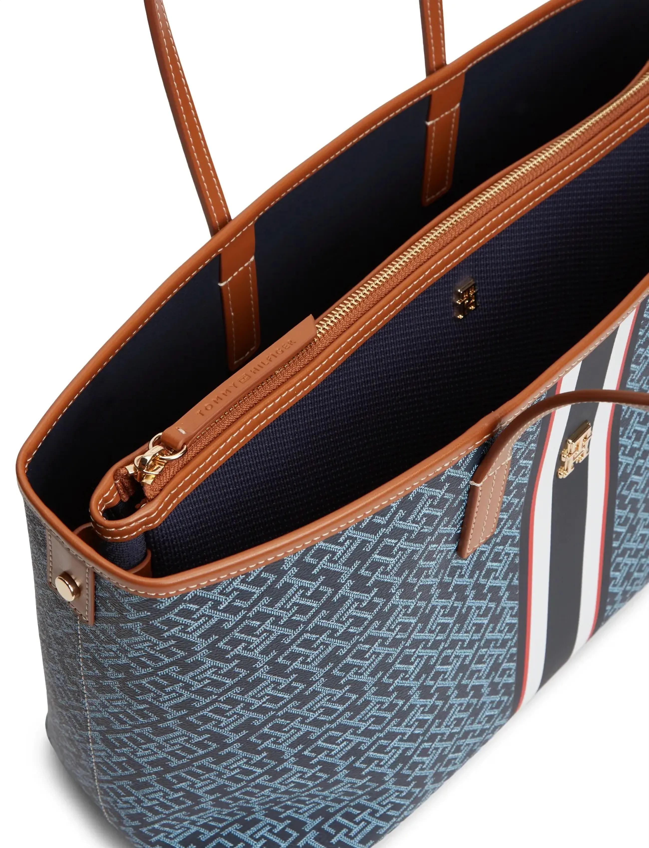 Tommy Hilfiger - TH MONOPLAY TOTE STRIPE LE - blue mix - 3