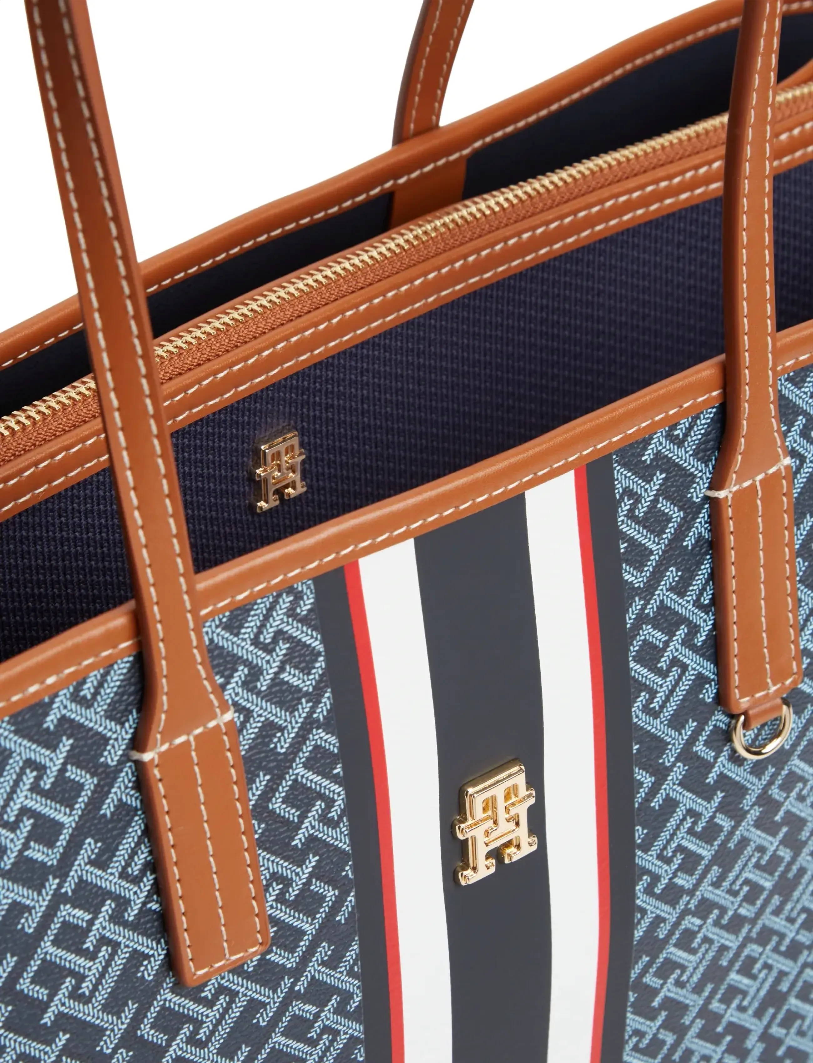 Tommy Hilfiger - TH MONOPLAY TOTE STRIPE LE - blue mix - 4