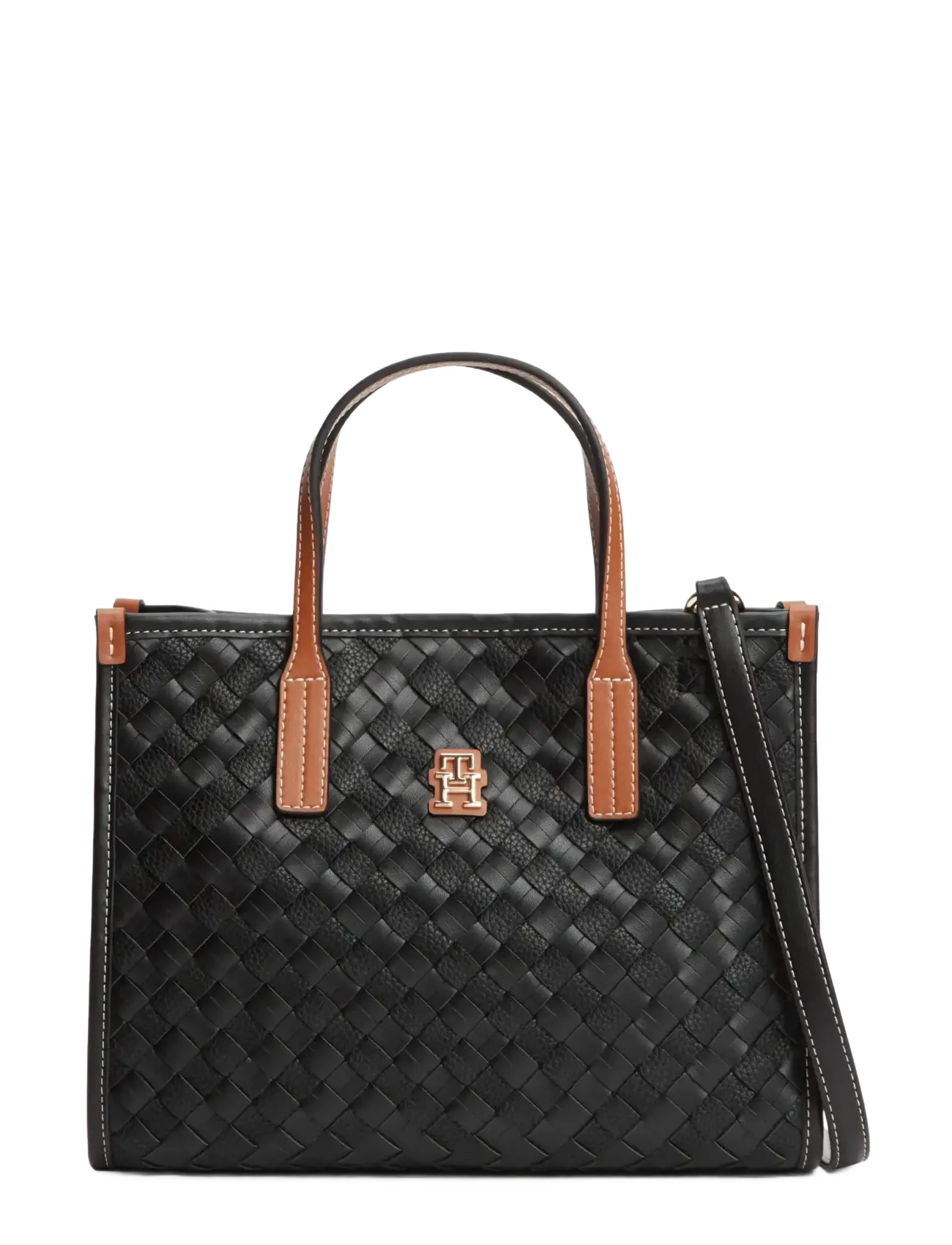 Tommy Hilfiger TH CITY MINI TOTE - Tasker - BLACK MIX / black