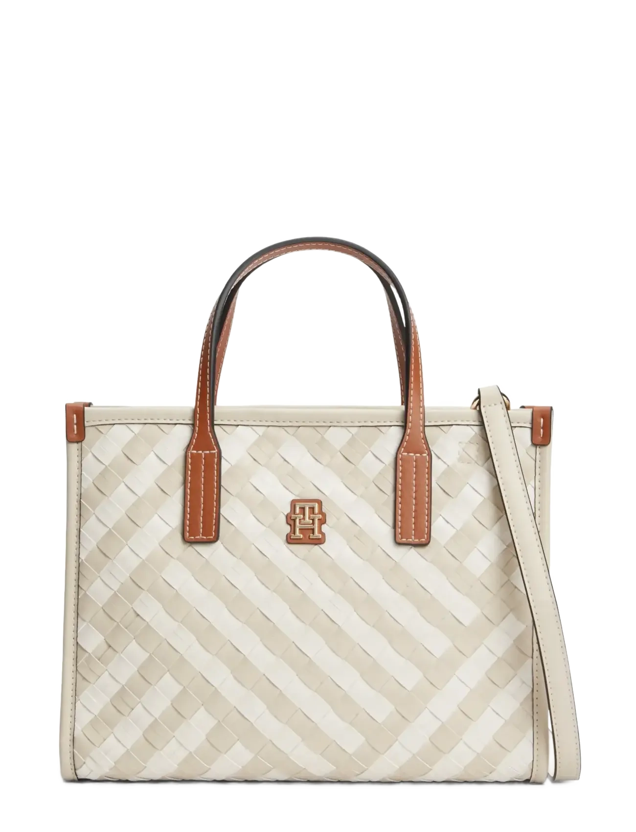 Tommy Hilfiger TH CITY MINI TOTE - Tasker - NEUTRAL MIX / beige