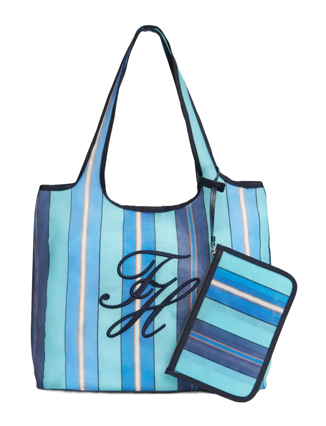 Tommy Hilfiger TH SUMMER TOTE MESH - Tasker - LIGHT BLUE MULTI / blue