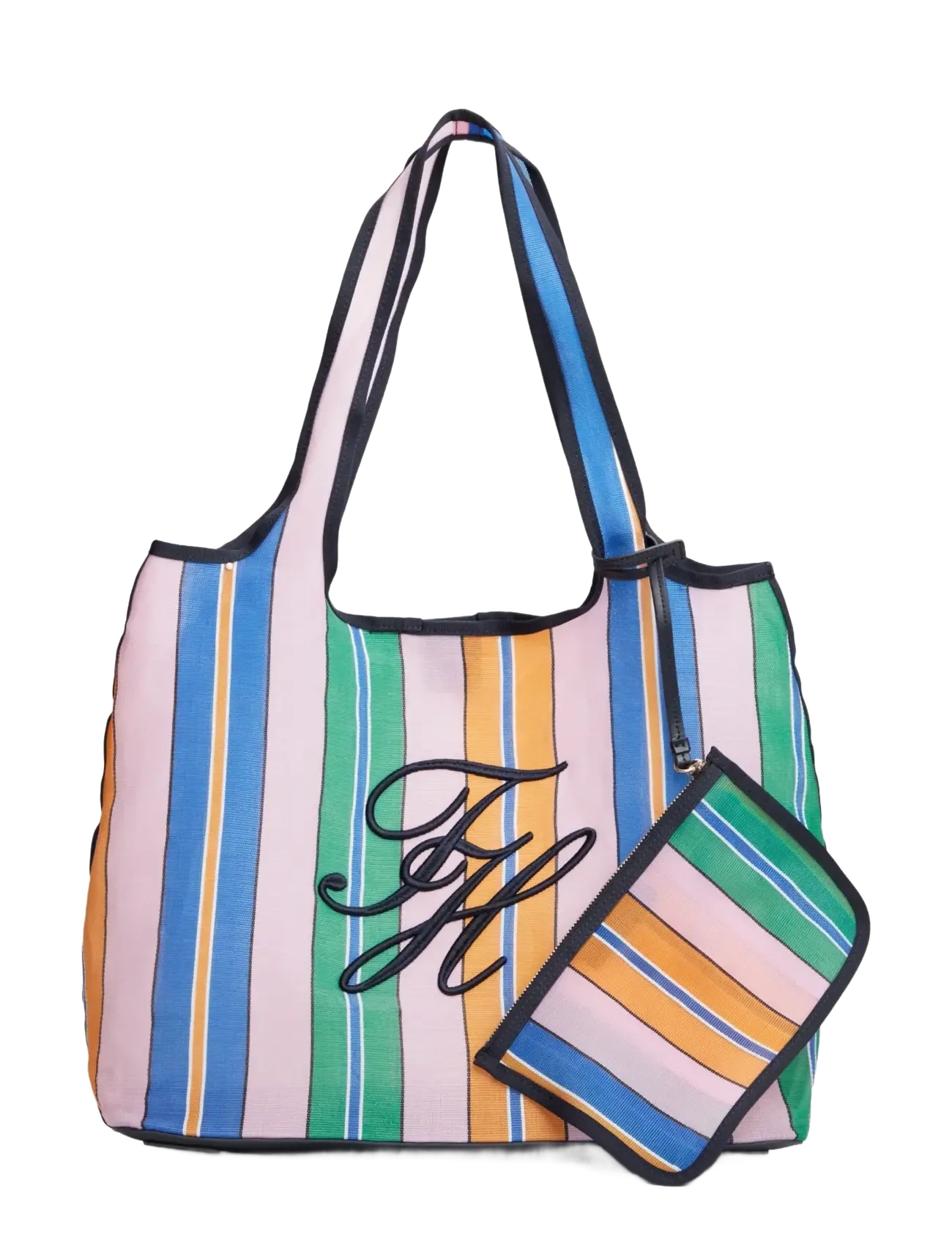 Tommy Hilfiger TH SUMMER TOTE MESH - Rantalaukut - PINK MULTI / multi