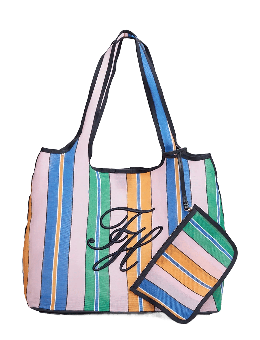 Tommy Hilfiger - TH SUMMER TOTE MESH - strandtaschen - pink multi - 1