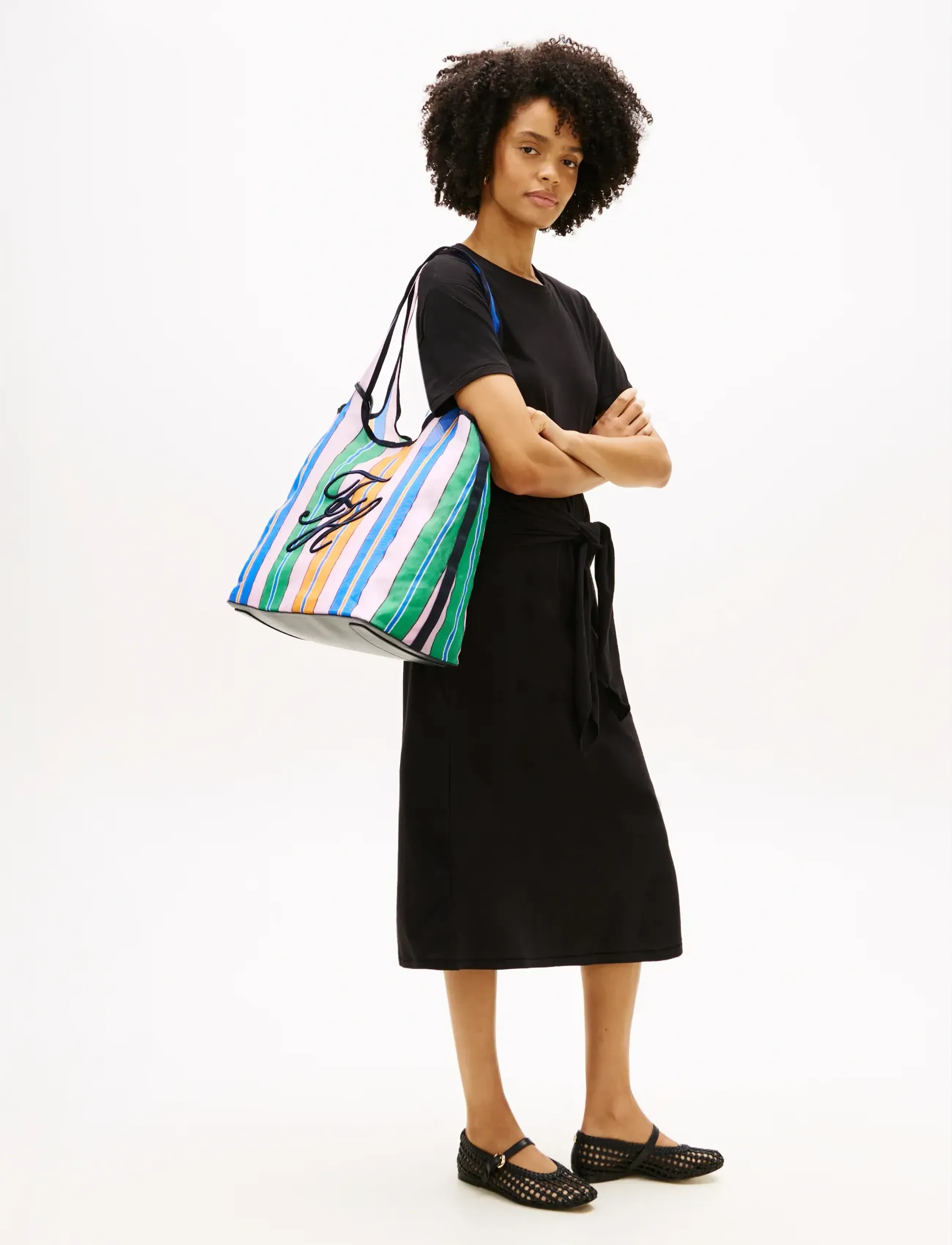 Tommy Hilfiger TH SUMMER TOTE MESH - Bags - PINK MULTI / multi