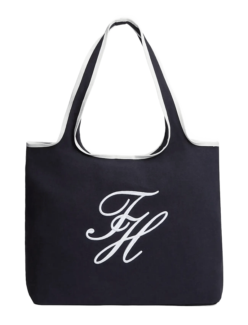 Tommy Hilfiger - TH SUMMER TOTE CANVAS - tote bags - space blue canvas - 1