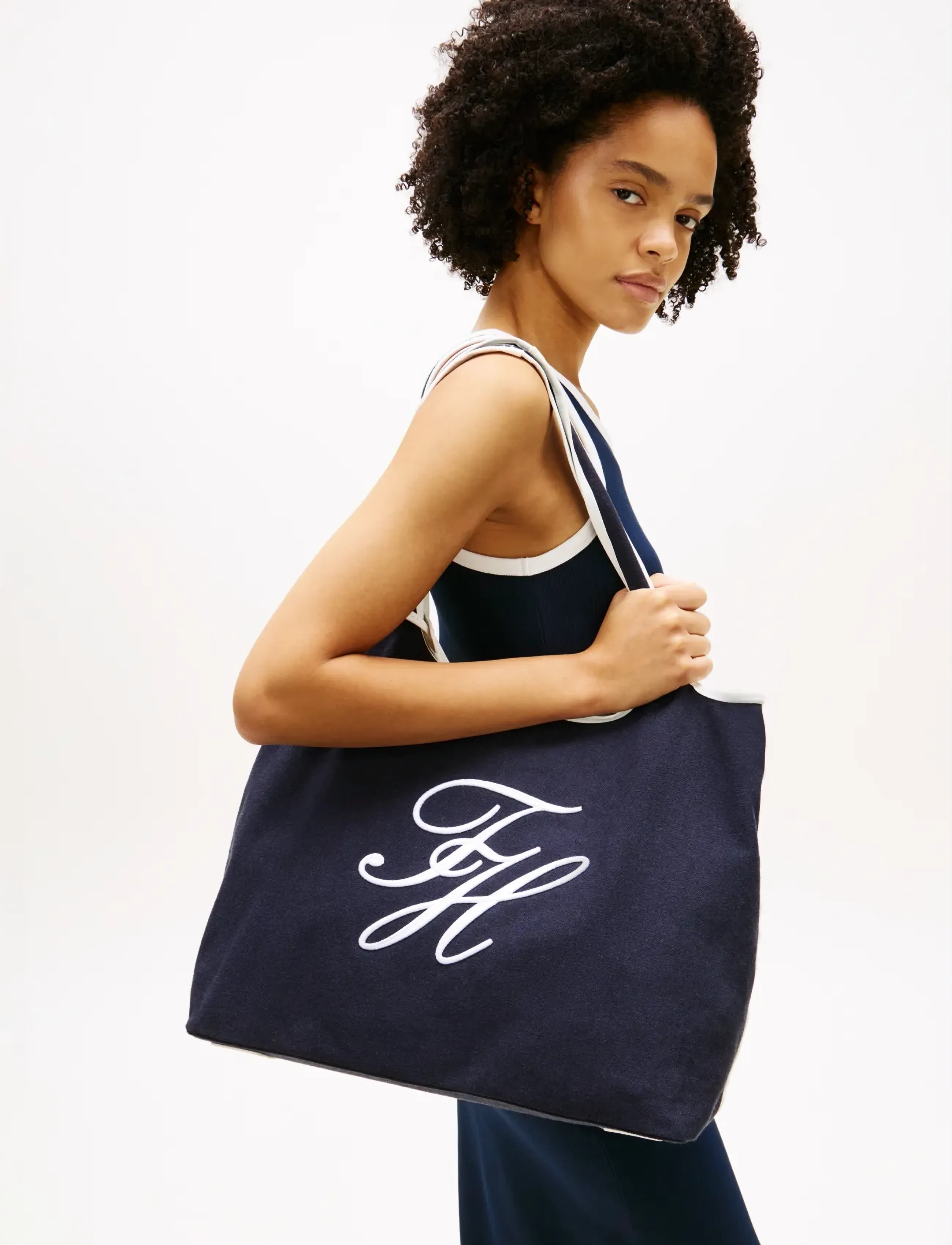 Tommy Hilfiger Th Summer Tote Canvas, One Size, Bags, Marineblau - Totes, Frauen