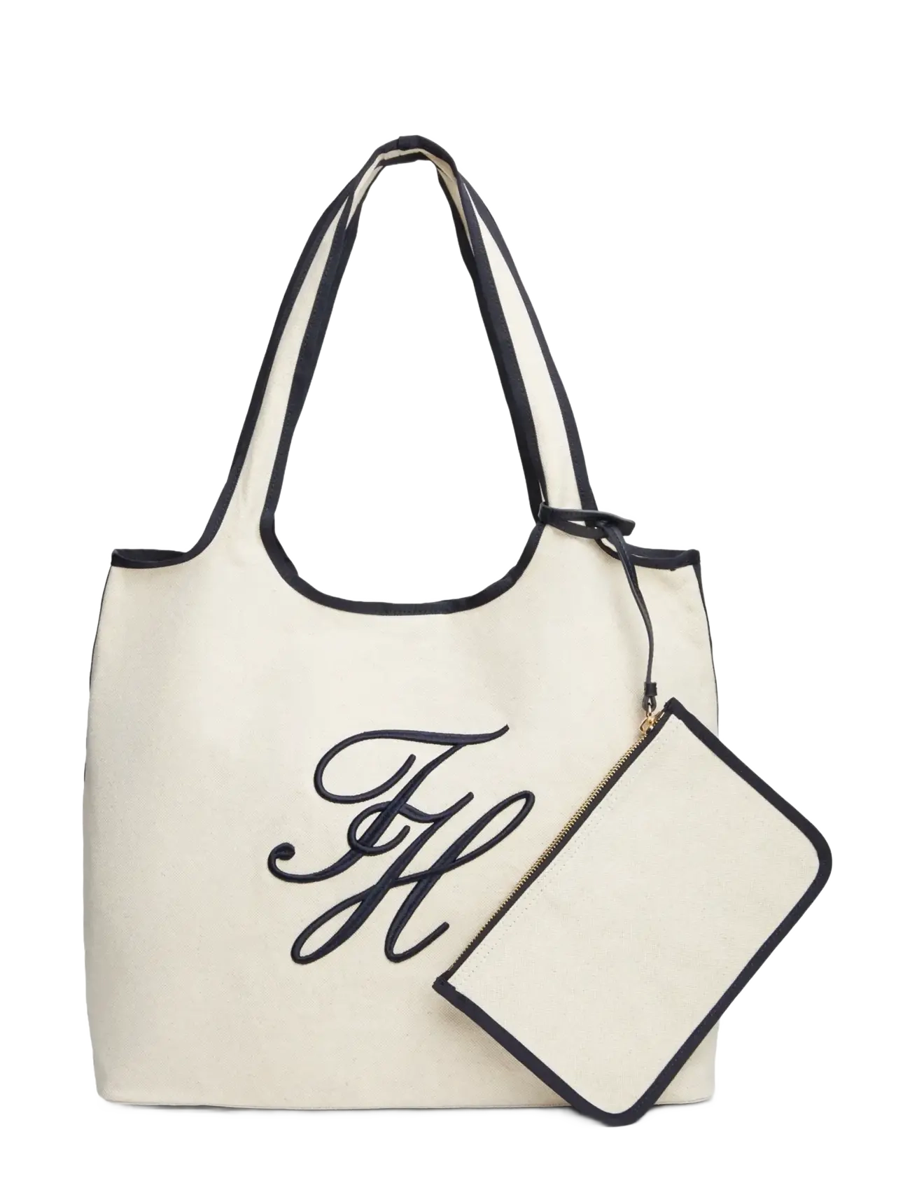 Tommy Hilfiger TH SUMMER TOTE CANVAS - Tasker - WHITE CANVAS / cream