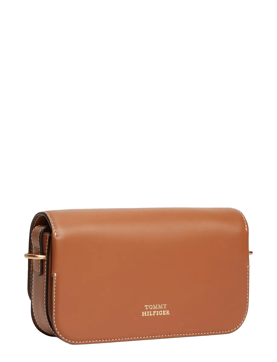 Tommy Hilfiger - TH SCRIPT FLAP CROSSOVER - umhängetaschen - cognac - 2