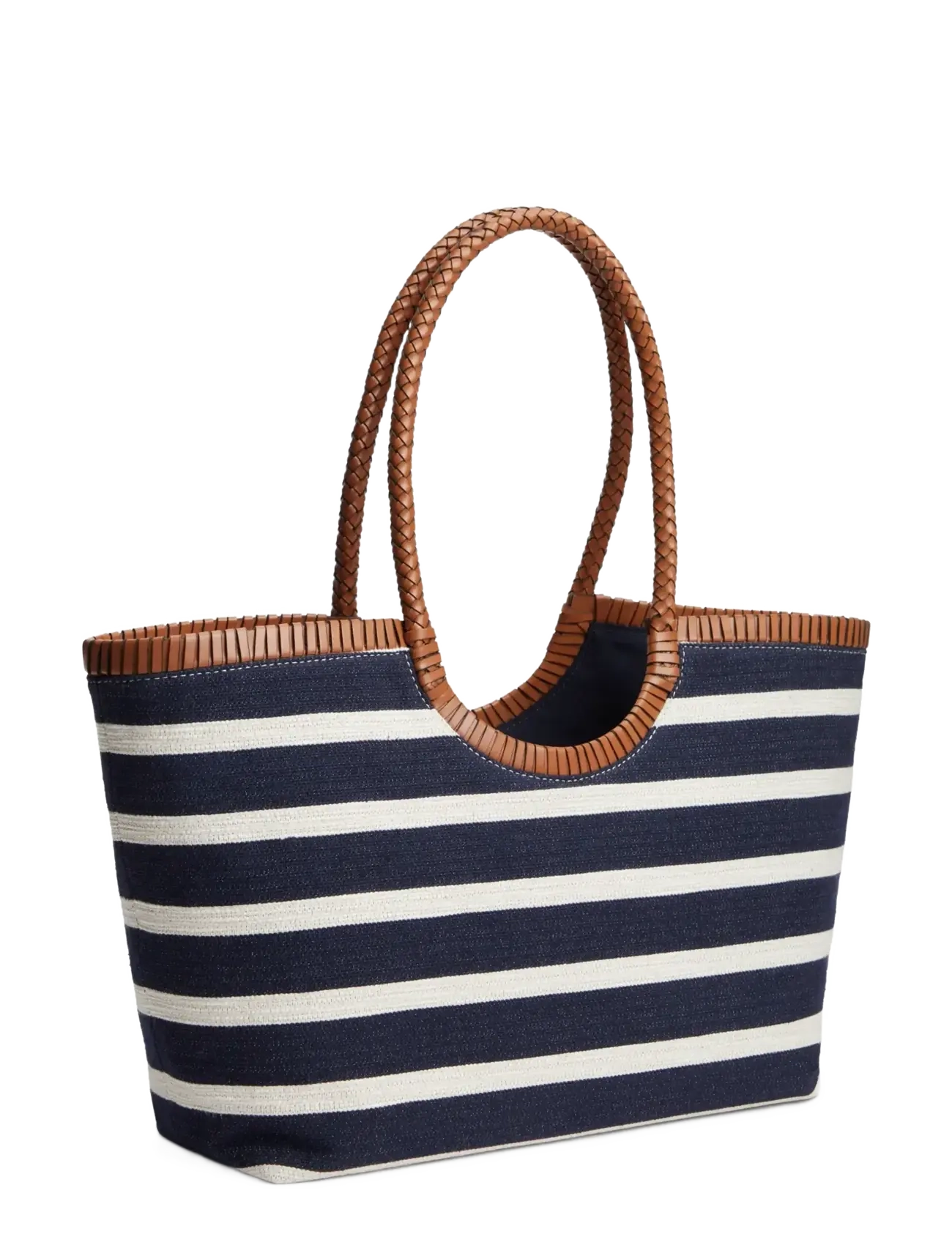 Tommy Hilfiger - TH ELEV SUMMER TOTE STRIPE - tote bags - stripe blue cognac - 2
