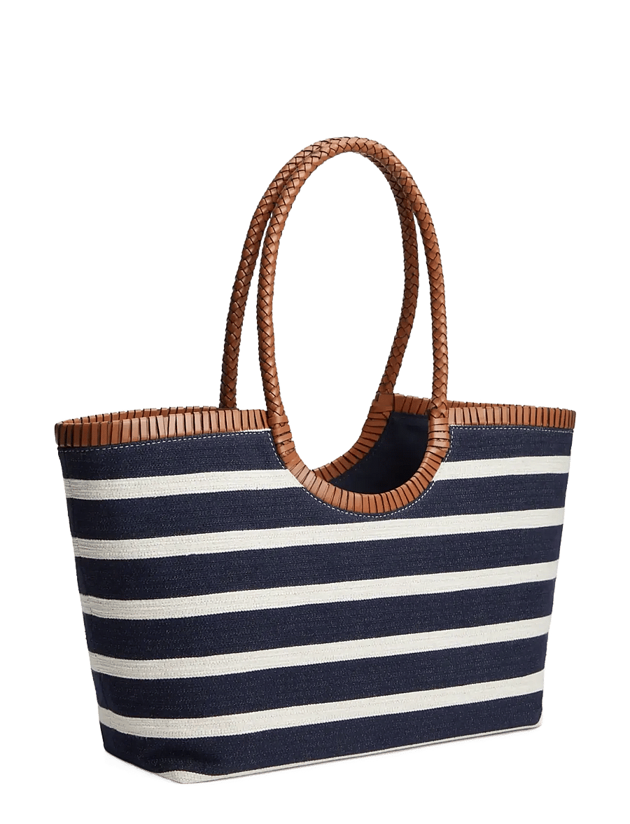 Tommy Hilfiger - TH ELEV SUMMER TOTE STRIPE - stripe blue cognac - 2