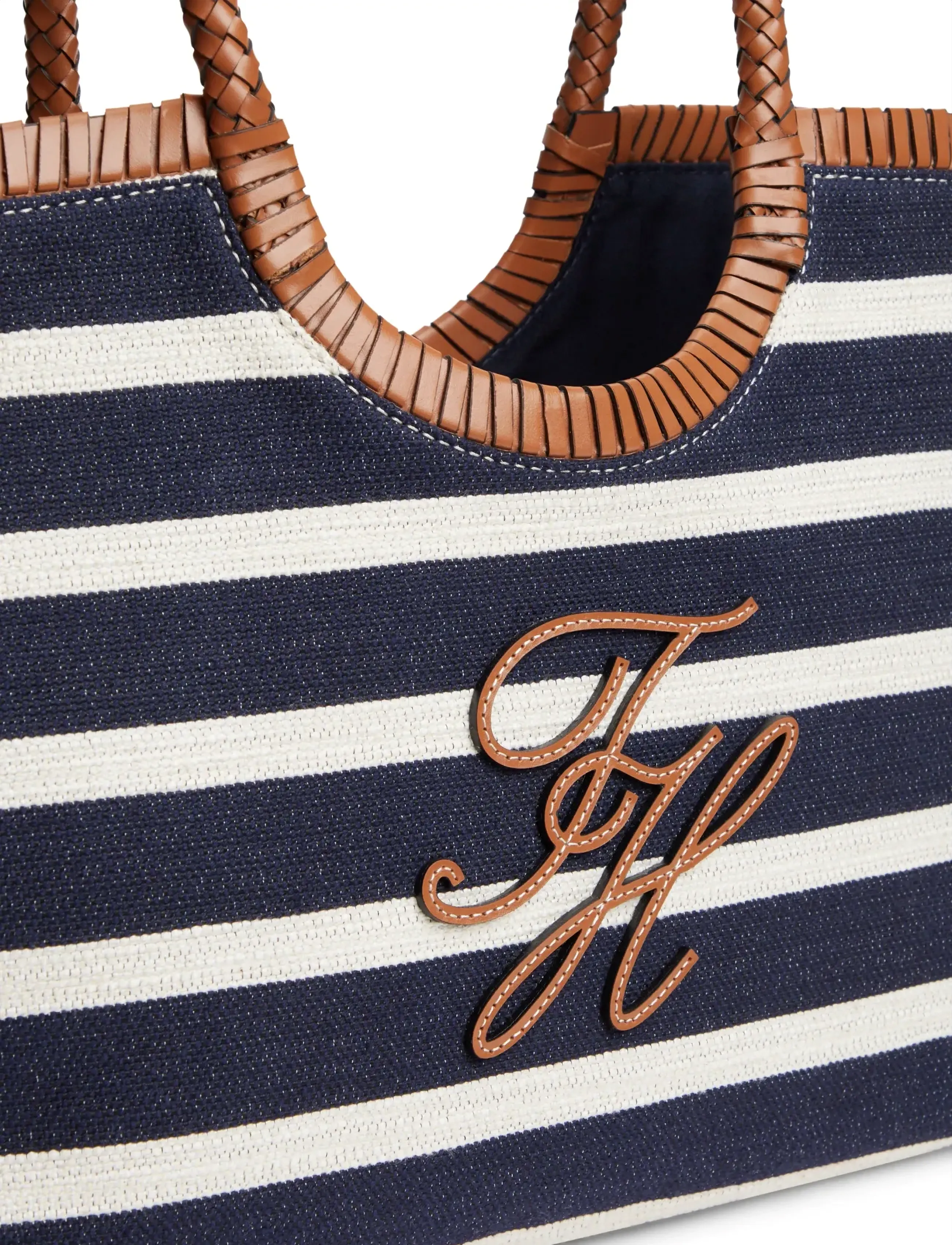 Tommy Hilfiger - TH ELEV SUMMER TOTE STRIPE - tote bags - stripe blue cognac - 3