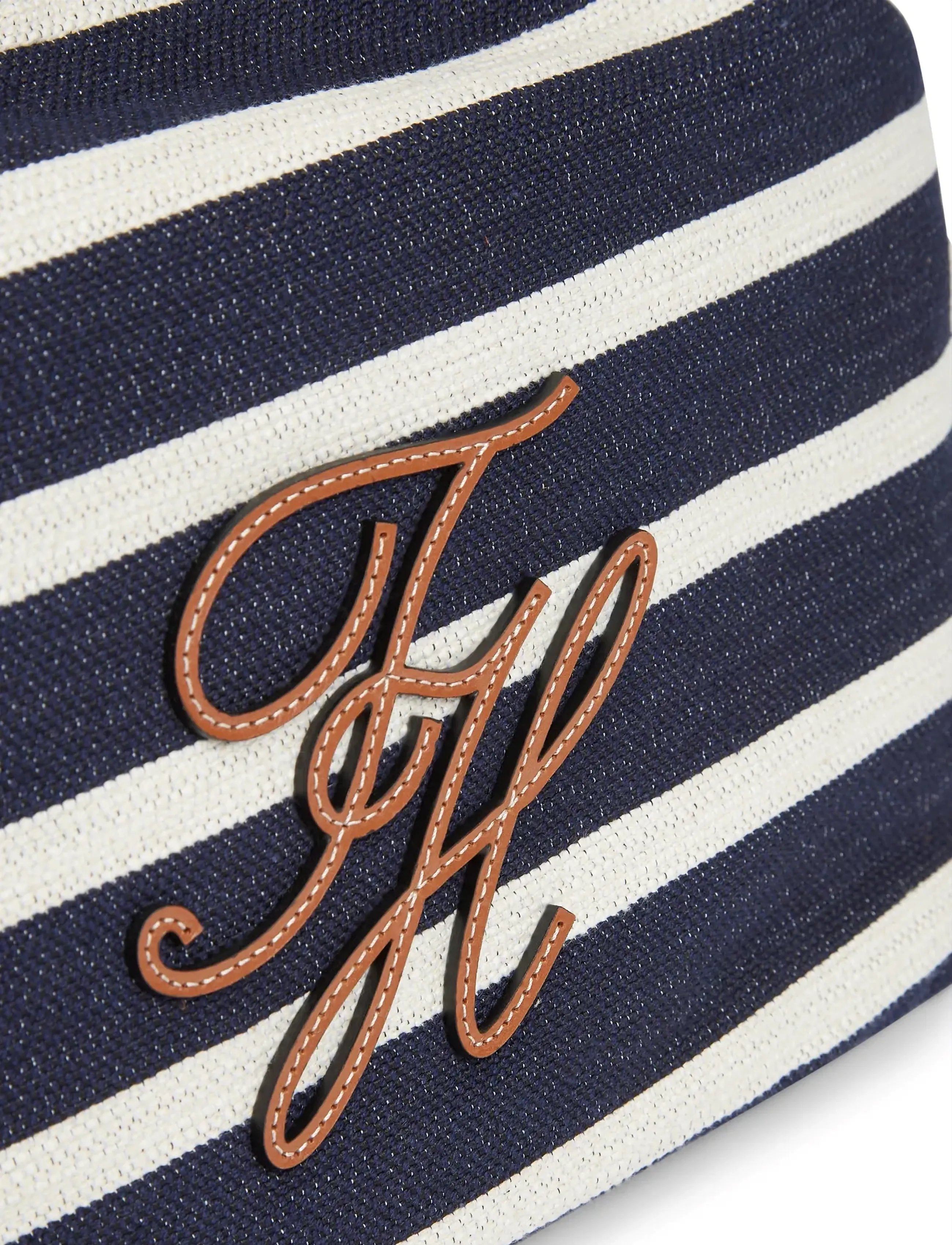 Tommy Hilfiger - TH ELEV SUMMER BUCKET STRIPE - bucket bags - stripe blue cognac - 3