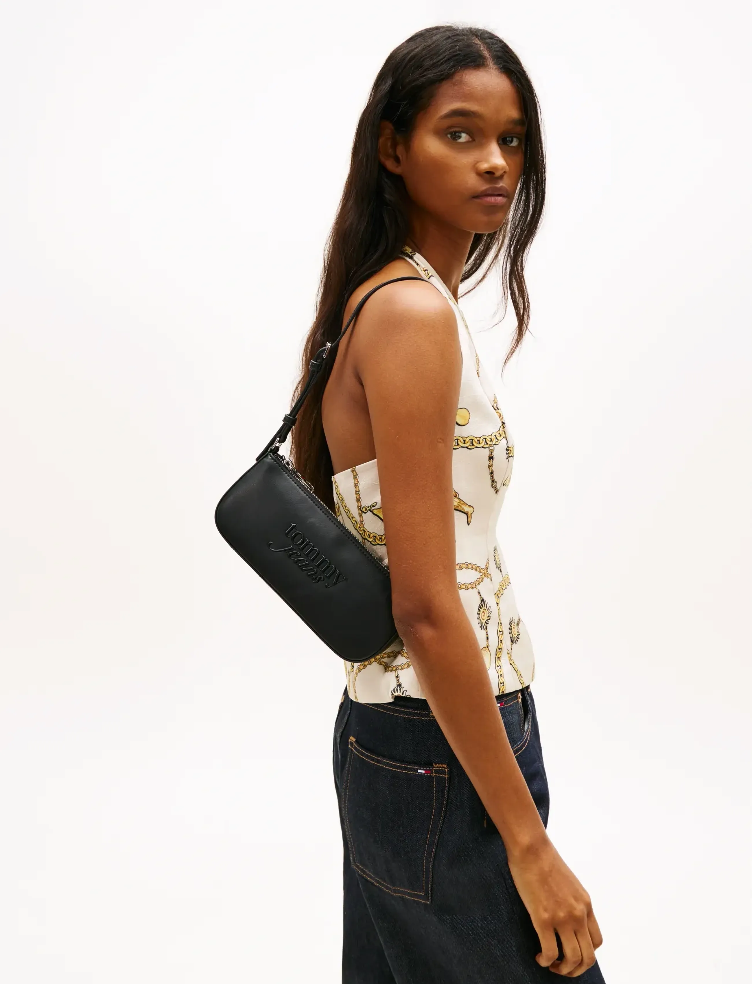 Tommy Hilfiger Tjw Must Shoulder Bag, One Size, Black, Tasker > Små Skuldertasker-Crossbody-Tasker, Dame