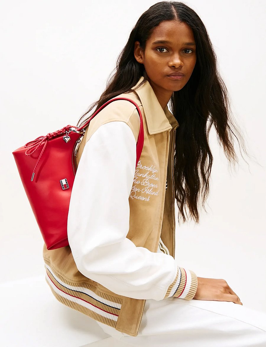 Tommy Hilfiger - TJW CITY CHARM SHOULDER BAG - håndtasker - sapphire red - 0