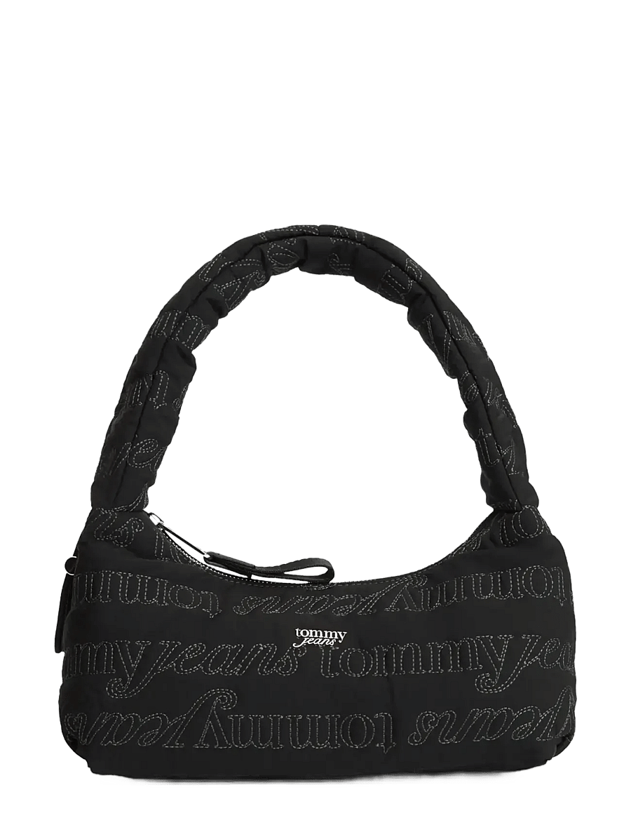 Tommy Hilfiger - TJW ICON AOP SHOULDER BAG - alltags-style - black - 1