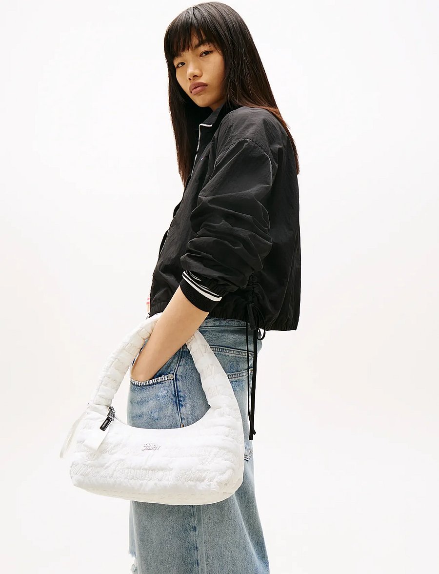 Tommy Hilfiger - TJW ICON AOP SHOULDER BAG - ecru - 0