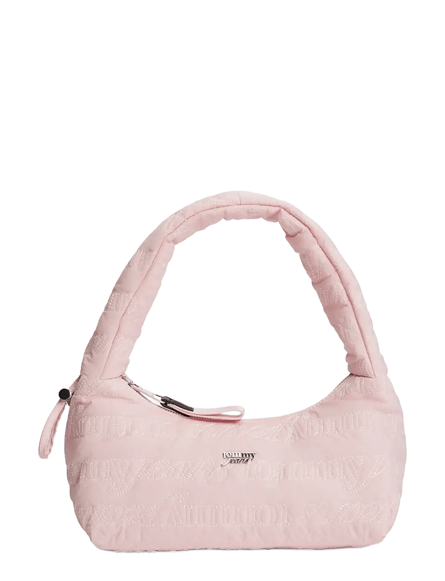 Tommy Hilfiger - TJW ICON AOP SHOULDER BAG - skuldertasker - pearl dust rose - 1