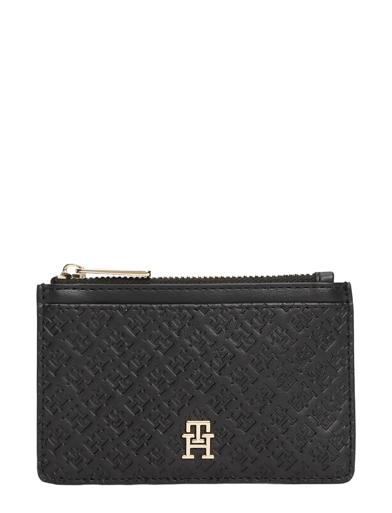 Tommy Hilfiger - TH ICON LONG CC HOLDER MONO - portemonnaies - black - 0