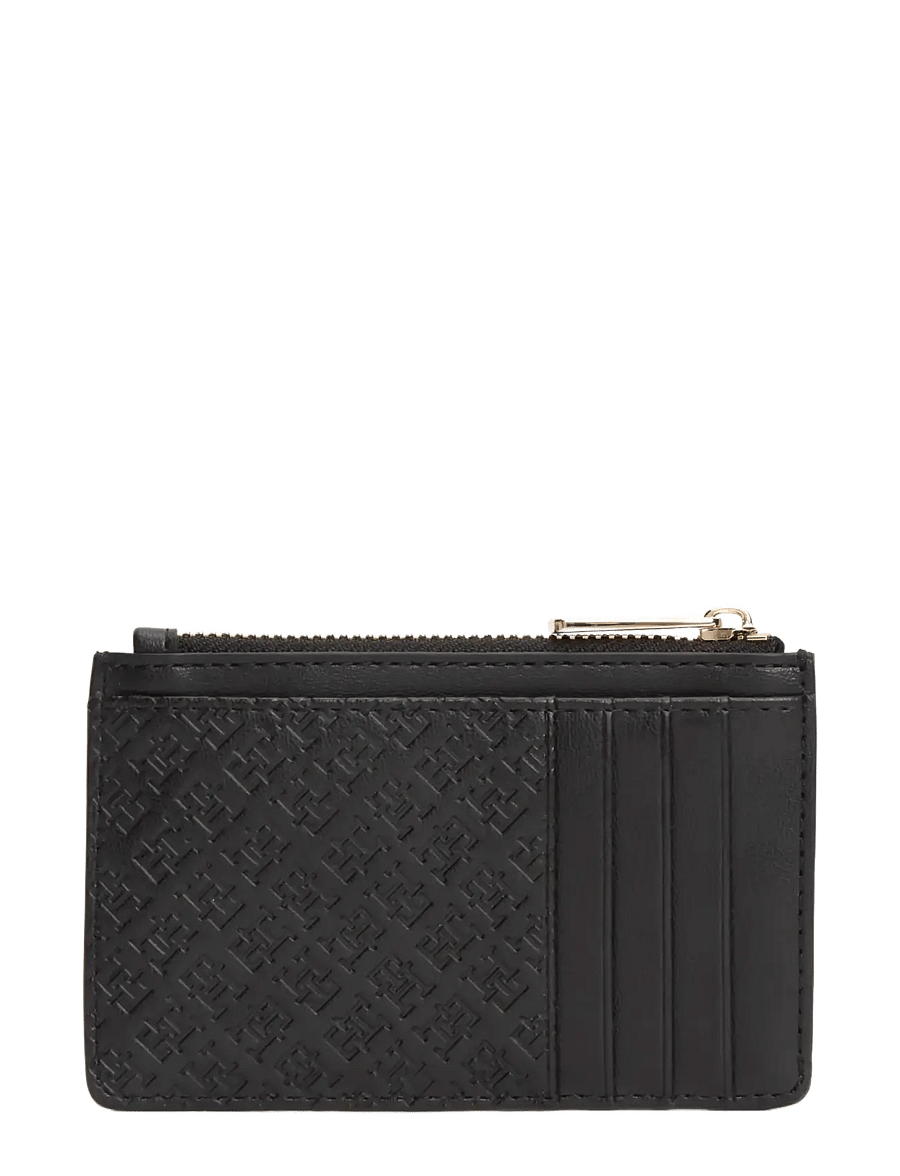 Tommy Hilfiger - TH ICON LONG CC HOLDER MONO - portemonnaies - black - 1