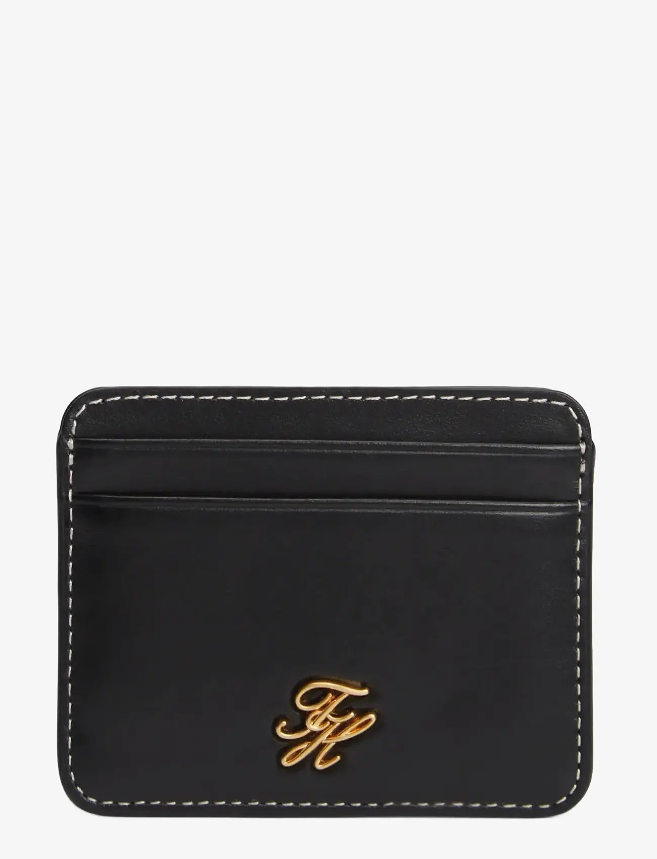 Tommy Hilfiger - TH SCRIPT LEATHER CC HOLDER - kartenetuis - black - 0