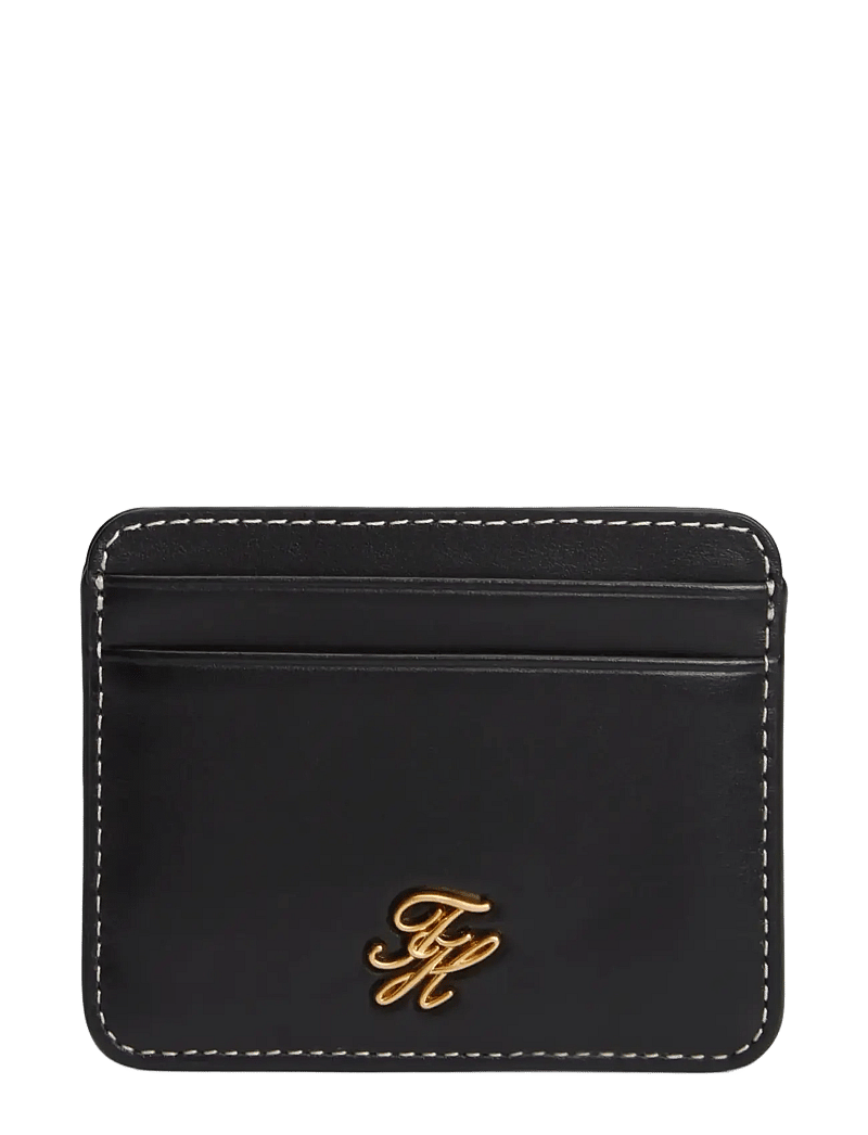 Tommy Hilfiger - TH SCRIPT LEATHER CC HOLDER - kartenetuis - black - 0