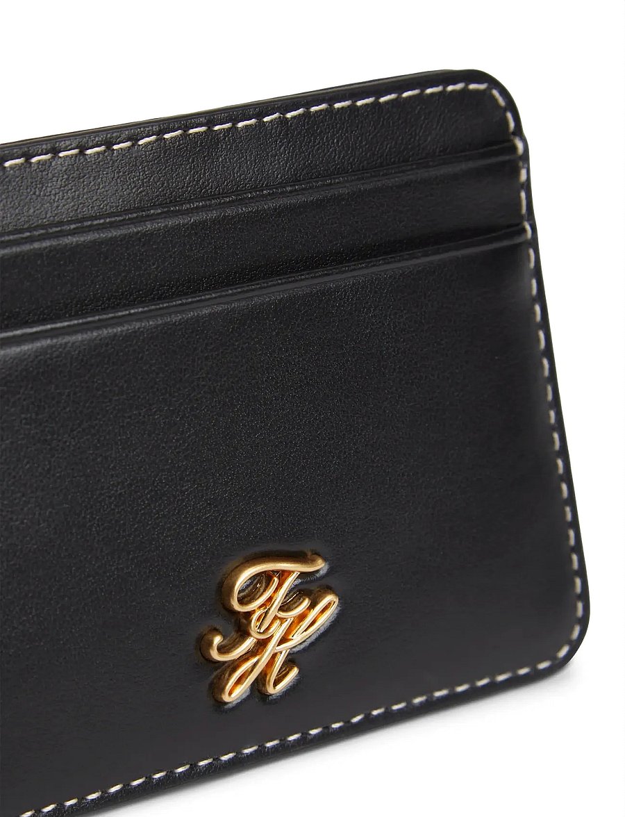 Tommy Hilfiger - TH SCRIPT LEATHER CC HOLDER - kaardihoidjad - black - 3