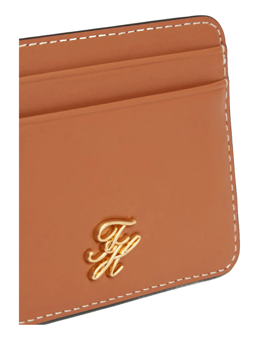 Tommy Hilfiger - TH SCRIPT LEATHER CC HOLDER - korthållare - cognac - 2